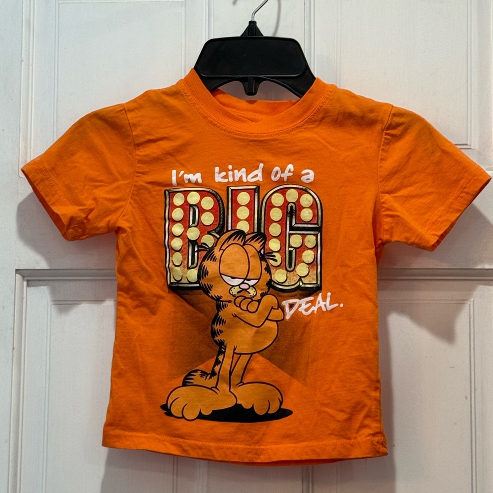 Orange Garfield T-Shirt Size 4T